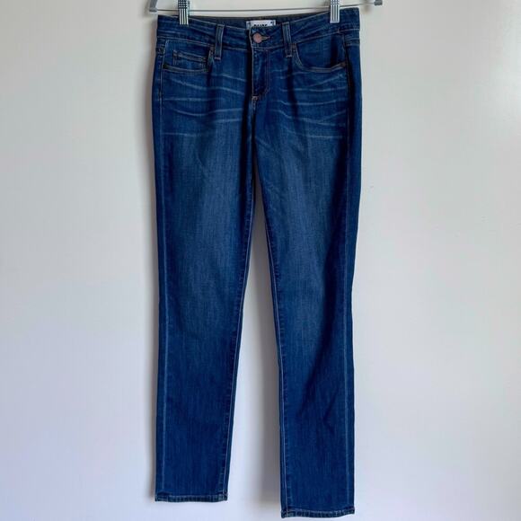 PAIGE Jeans Women’s Jimmy Jimmy Skinny Denim Medium Wash Size 25 Low Rise Cotton - Picture 1 of 14